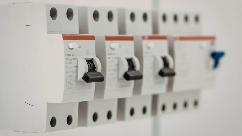 Electrical circuit with multiple outlets, showing safe limits for a 15-amp and 20-amp circuit.