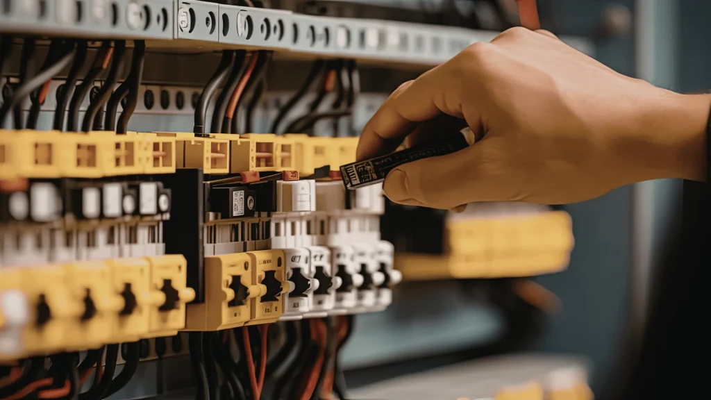 Generator transfer switch installed on a home's electrical panel